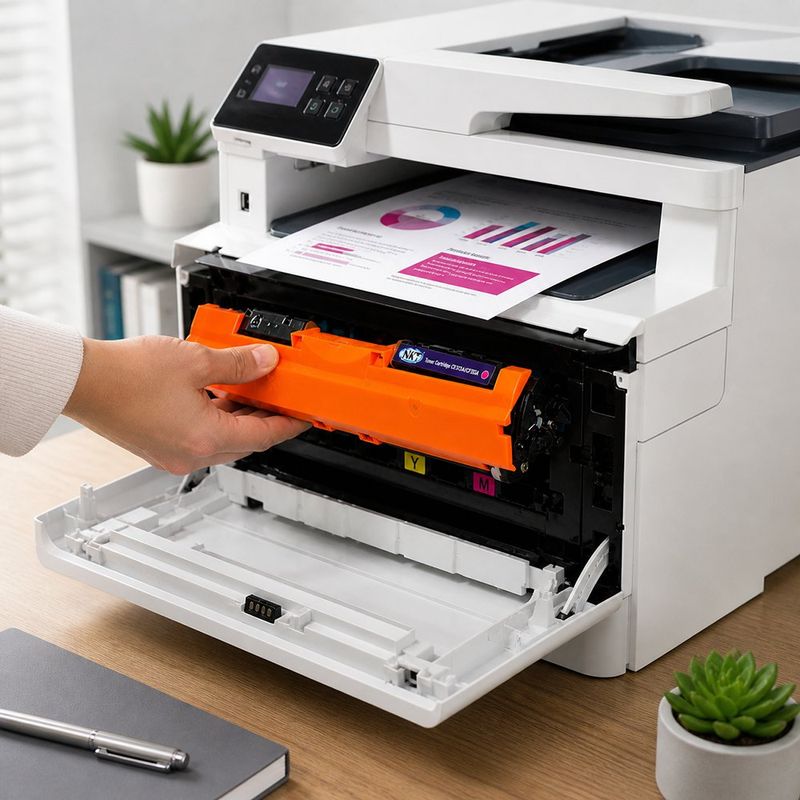 Cartucho de Tóner NKT Compatible HP CF353A y CE313A Magenta 1,000 Páginas