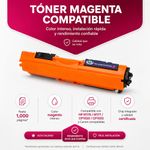 Cartucho de Tóner NKT Compatible HP CF353A y CE313A Magenta 1,000 Páginas