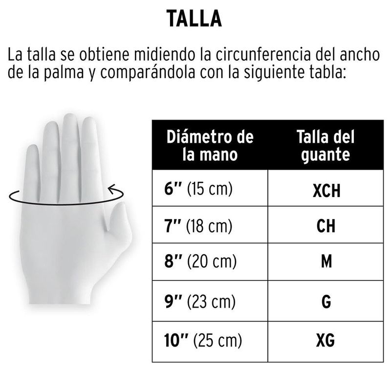 Guantes M Nylon Elástico C/ Puliuretano