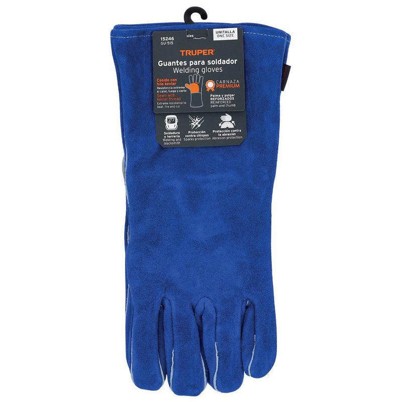 Guantes de Carnaza Reforzados para Soldar