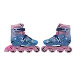 Patines en Línea Disney Stitch 2 en 1 Ajustables Talla 35-38 Color Azul y Rosado