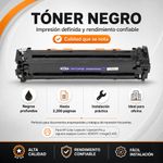Cartucho de Tóner NKT Compatible HP CE320A y CF210X-B Negro 2,200 Páginas