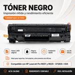 Cartucho de Tóner NKT Compatible HP CF283X Negro 2,400 Páginas