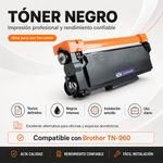 Cartucho de Tóner NKT Compatible Brother TN660 Negro 2,600 Páginas