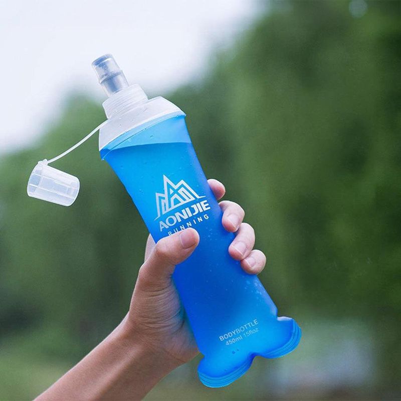 Pachón Flexible Aonijie para Chaleco de Hidratación de 450 mL Color Azul