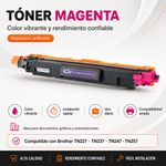 Cartucho de Tóner NKT Compatible Brother TN227/TN237/TN247/TN257 Magenta 2,300 Páginas
