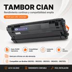 Tambor NKT Compatible Brother DR213CL/DR273CL Cian 18,000 Páginas