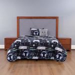 Set de Edredón Imperial Diseño Gamer con Cojín Decorativo de 3 Piezas