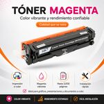 Cartucho de Tóner NKT Compatible HP CF403X y Canon CRG054H Magenta 3,000 Páginas