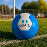 Pelota de Fútbol No. 5 Diseño Guatemala para Entrenamiento Color Azul y Blanco