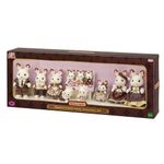 Sylvanian Families Familia Conejo Chocolate Set de Aniversario con 11 Figuras