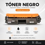 Cartucho de Tóner NKT Compatible HP CF217A Negro 1,600 Páginas