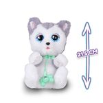 Peluche Interactivo Baby Paws Husky de 21.5 cm con Chupón y Bolsito de Transporte