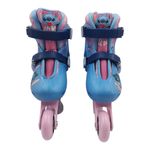 Patines en Línea Disney Stitch 2 en 1 Ajustables Talla 31-34 Color Azul y Rosado