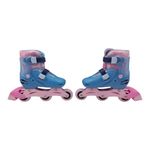 Patines en Línea Disney Stitch 2 en 1 Ajustables Talla 31-34 Color Azul y Rosado