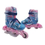 Patines en Línea Disney Stitch 2 en 1 Ajustables Talla 31-34 Color Azul y Rosado