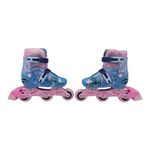 Patines en Línea Disney Stitch 2 en 1 Ajustables Talla 31-34 Color Azul y Rosado