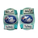 Set de Protección Frozen con Casco y Rodilleras Ajustables para Niños Color Celeste