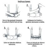 Faja Lumbar con Tirantes 3 Cintas y 4 Varillas Talla G