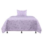 Set de Cubrecama Pinsonic Imperial con Diseño de Controles Color Lila de 2 Piezas