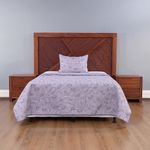 Set de Cubrecama Pinsonic Imperial con Diseño de Controles Color Lila de 2 Piezas