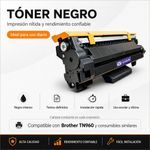 Cartucho de Tóner NKT Compatible Brother TN770 Negro 4,500 Páginas