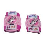 Set de Protección Minnie Mouse con Casco y Rodilleras Ajustables para Niñas Color Rosado