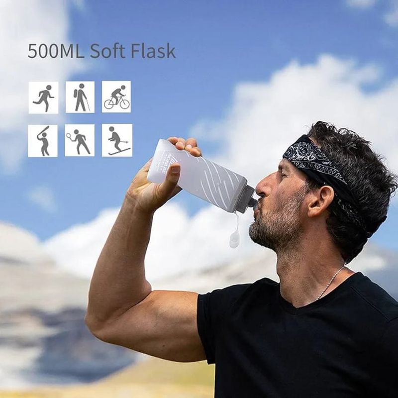Pachón Flexible Aonijie para Chaleco de Hidratación de 500 mL Color Gris