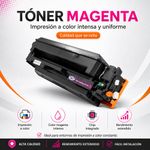 Cartucho de Tóner NKT Compatible HP CF413X y Canon CRG-046H Magenta