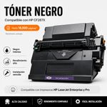 Cartucho de Tóner NKT Compatible HP CF287X Negro 18,000 Páginas