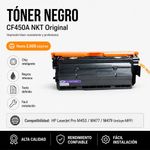 Cartucho de Tóner NKT Compatible HP CF450A 655A Negro con Chip 12,500 Páginas