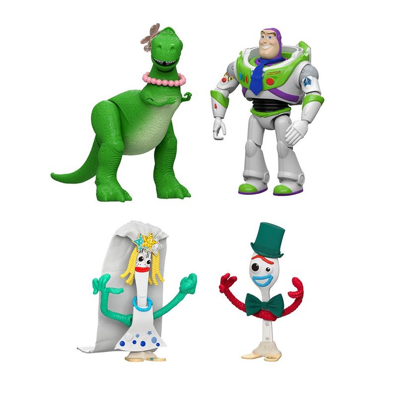 Set de Figuras Toy Story Escena de Boda con Buzz, Rex, Karen Beverly y Forky