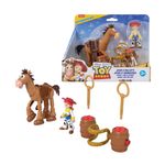 Set de Figuras Toy Story Jessie y Tiro al Blanco con Barriles y Accesorios del Viejo Oeste