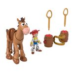 Set de Figuras Toy Story Jessie y Tiro al Blanco con Barriles y Accesorios del Viejo Oeste