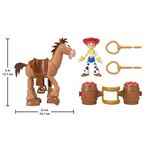 Set de Figuras Toy Story Jessie y Tiro al Blanco con Barriles y Accesorios del Viejo Oeste