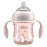 Vaso de Transición para 4M+ con Boquilla Suave de 200 mL Color Rosa