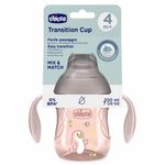 Vaso de Transición para 4M+ con Boquilla Suave de 200 mL Color Rosa