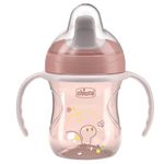 Vaso de Aprendizaje para 6M+ con Boquilla Semisuave de 200 mL Color Rosa