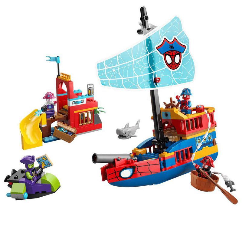 Lego Marvel Spidey Barco Pirata del Equipo Spidey 11208 de 201 Piezas