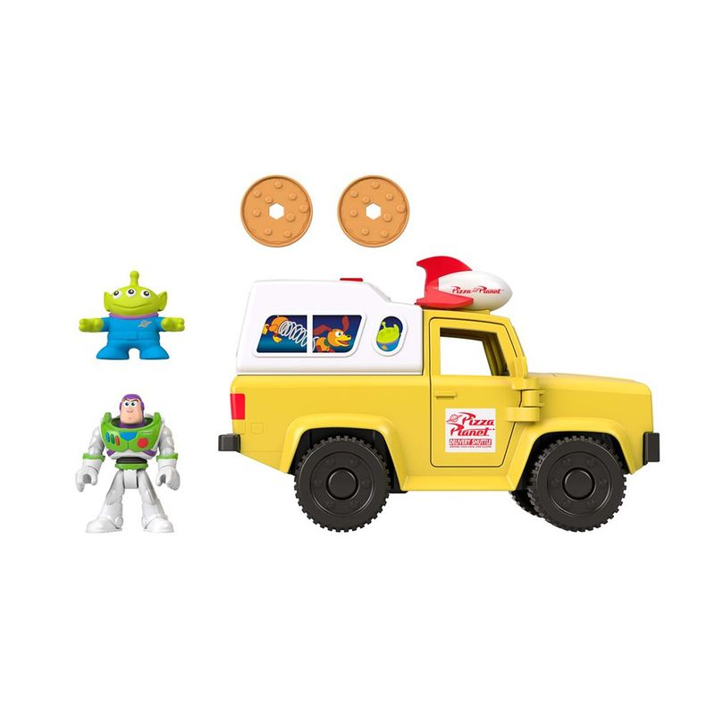 Vehículo Toy Story Pizza Planet con Buzz Lightyear, Alien y Proyectiles