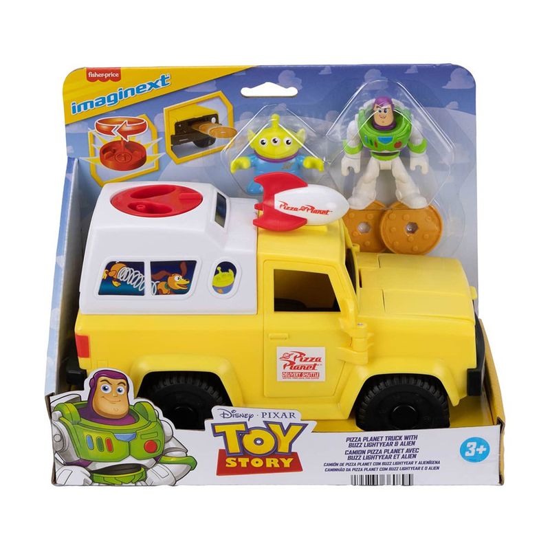 Vehículo Toy Story Pizza Planet con Buzz Lightyear, Alien y Proyectiles
