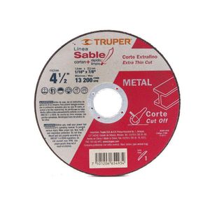 Disco Para Corte De Metal 4 1/2 Plg - Truper
