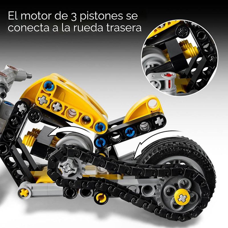 Lego Technic Moto Amarilla 42225 de 151 Piezas