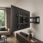 Soporte Articulado para Televisor en Pared Full Motion 37 a 80 Plg Color Negro
