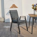 Set de Comedor Dúa para 6 Personas de Exterior Gris de 7 Piezas