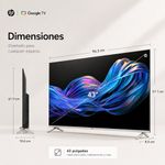 Televisor Smart de 43" QLED Full HD Google TV