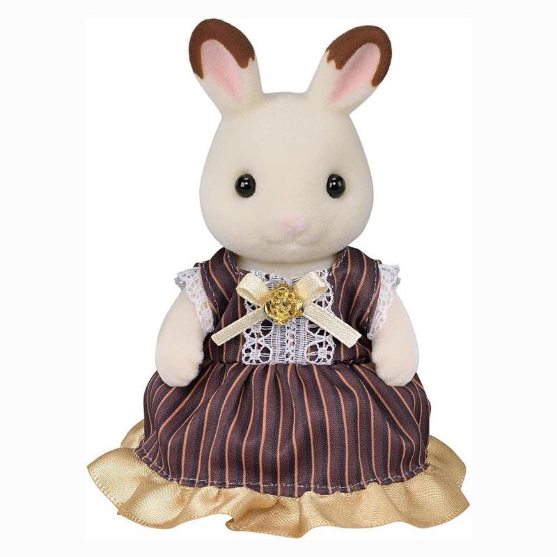 Sylvanian Families Familia Conejo Chocolate Set de Aniversario con 11 Figuras