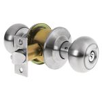 Cerradura Tipo Oval Para Entrada Cromo Mate - Hermex