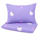 Set de Sábanas Imperial Diseño de Gatitos Color Lila de 3 Piezas