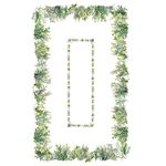 Mantel Rectangular con Diseño Jardín para Comedor de 180 x 250 cm Verde